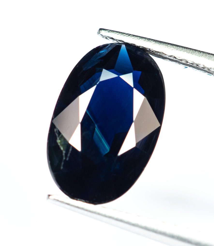 χωρίς τιμή ασφαλείας Ζαφείρι  - 4.14 ct - Bellerophon Gemlab - Σκούρο Μπλε #2.1