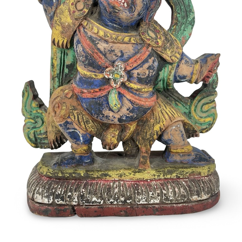 Άγαλμα Βατζραπάνι των Ιμαλαΐων του Θιβέτ - Ξύλο - Θιβέτ - τέλη του 19ου αιώνα - αρχές του 20ού αιώνα #4.3