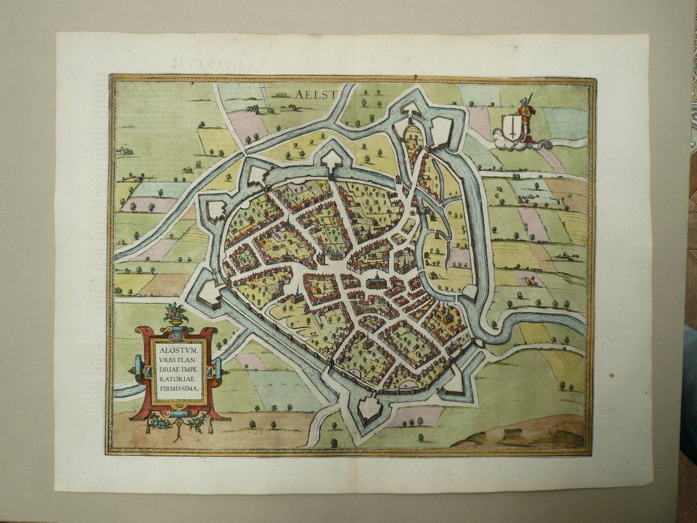 歐洲 - 比利时 / Aalst; G. Braun / F. Hogenberg - Aelst / Alostum urbs Flandriae Imperiatoriae - 1581-1600 #1.0