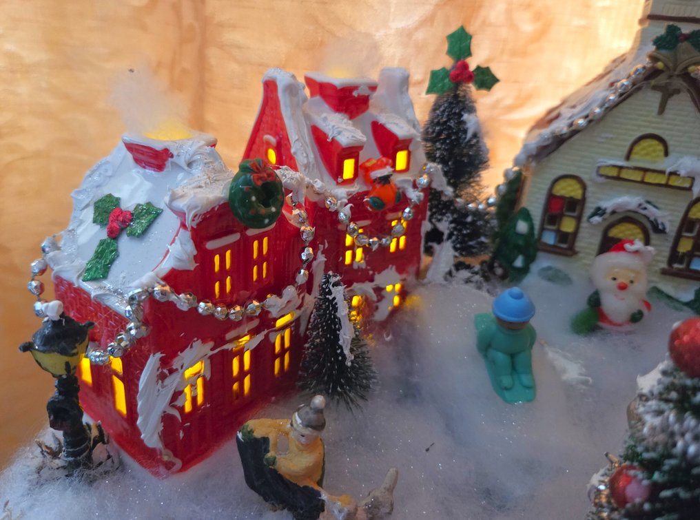 Χριστουγεννιάτικες διακοσμήσεις - Πλήρως διαμορφωμένο χριστουγεννιάτικο χωριό Γκραχτενγκόρντελ Άμστερνταμ - Αγγειοπλαστική, Σύνθετο, Πλαστικό - Φωταγωγημένο χριστουγεννιάτικο χωριό #4.3