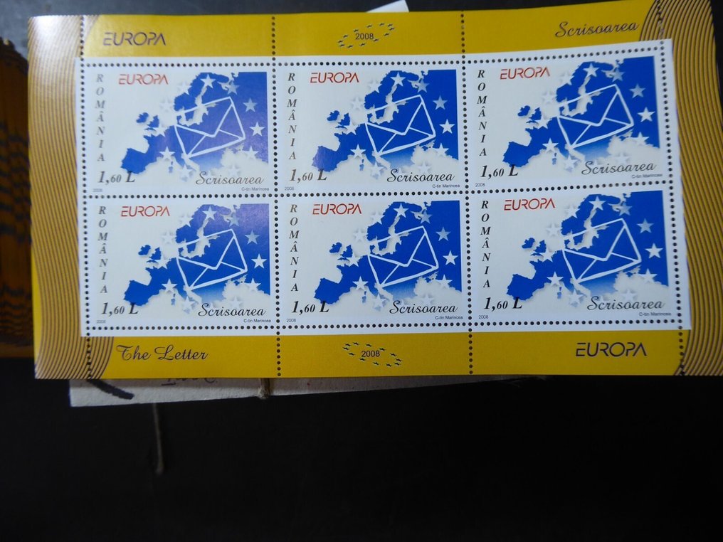 罗马尼亚  - 100个小弓Mi.6294-6295，印数极少，售价4300欧元，Michel目录估价 #1.0