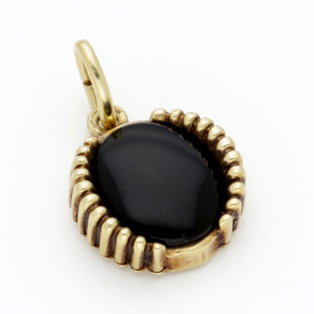 墜飾 - 14 克拉 黃金 - Onyx #4.3