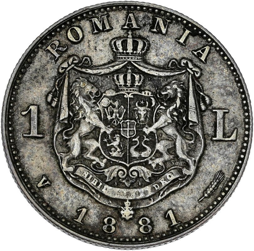 羅馬尼亞. Carol I. 1 Leu 1881 V  (沒有保留價) #1.0