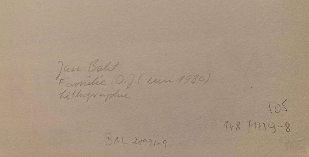 Jan Balet (1913-2009) - Family At Notre Dame #4.3