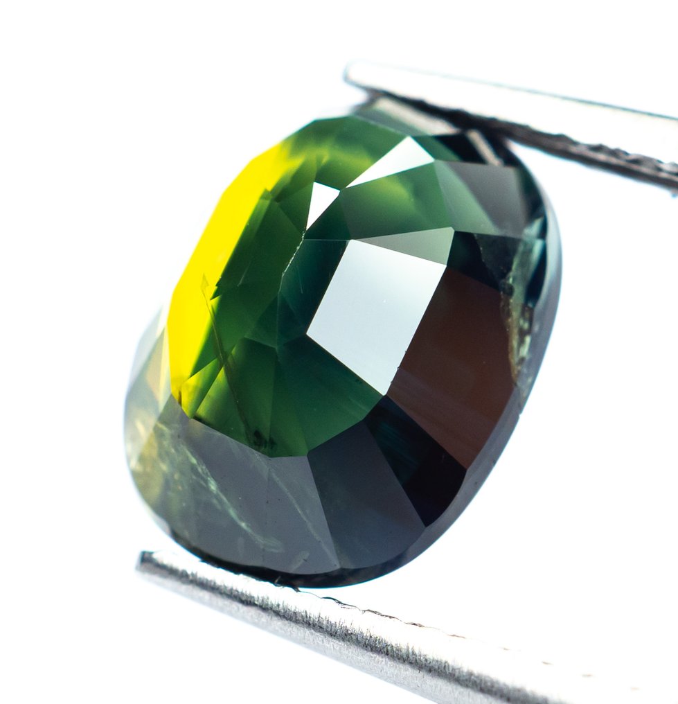 χωρίς τιμή ασφαλείας Ζαφείρι  - 3.52 ct - Bellerophon Gemlab - Βαθύ μπλε-πράσινο #4.3