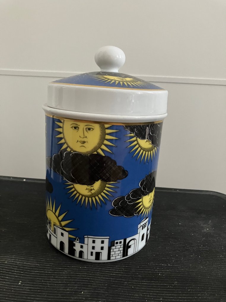Rosenthal - Fornasetti - Fémdoboz - Il Sole di Capri - Porcelán #1.0