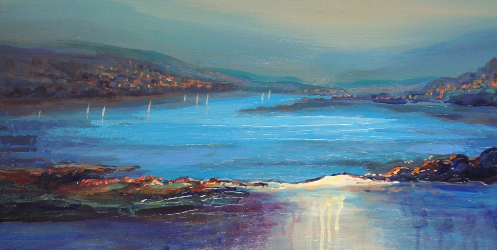 ART-IKarpikioti - Seascape “Evening”/ ONE OF A KIND - HAND PAINTING #3.2