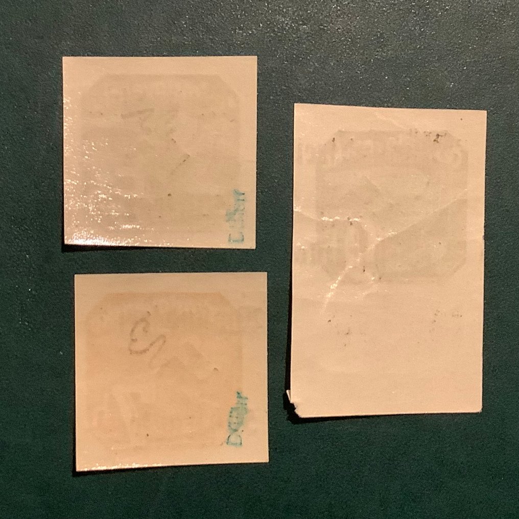 Bohemia and Moravia 1938 - Rumberg: 3 seals of the Peace Dove type with 'We are free' print. - Michel #2.1