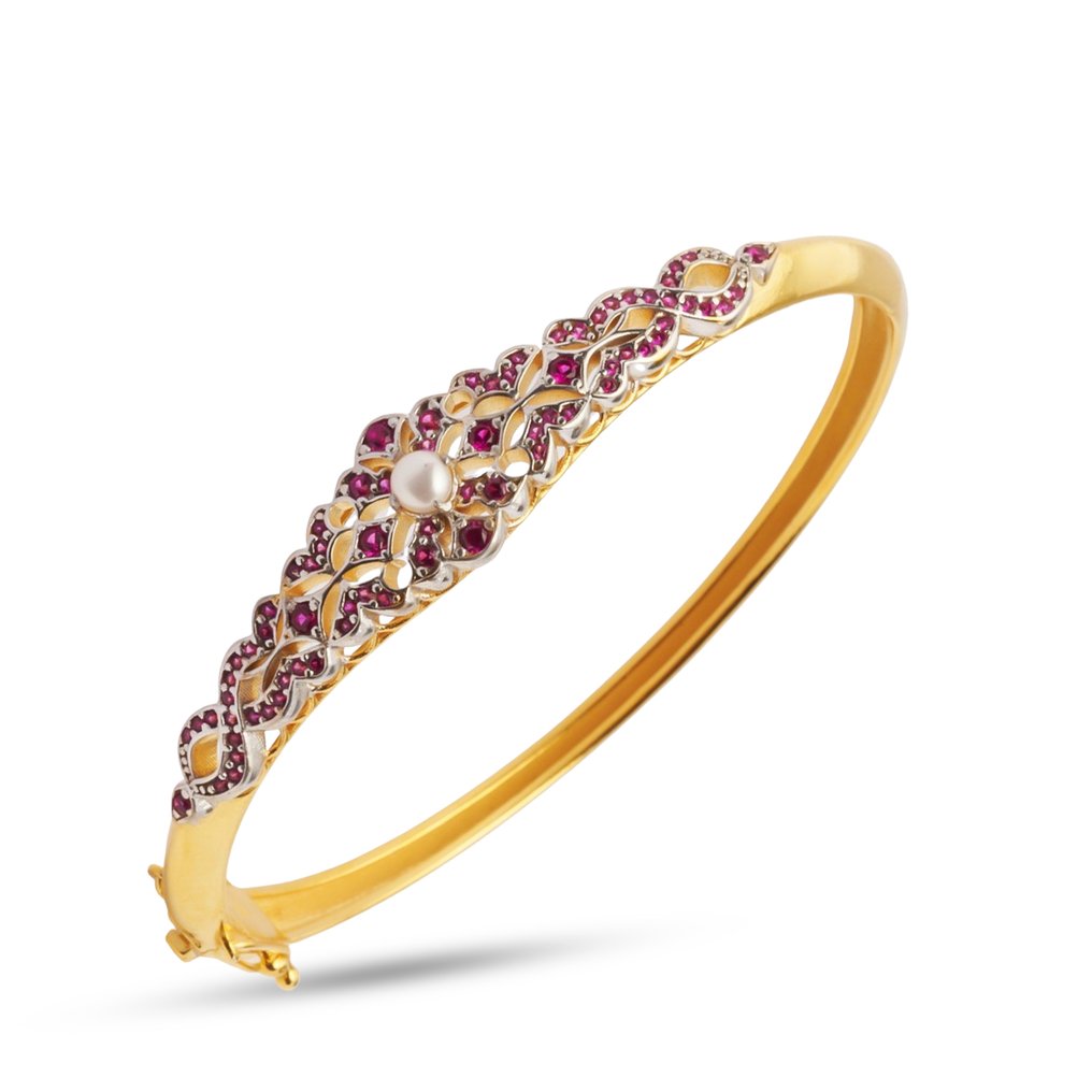 沒有保留價 - 手鈪 銀 紅寶石 - 复古灵感 #1.0