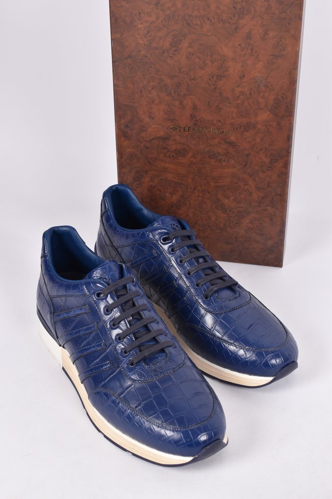 STEFANO RICCI - UVP $7950 - 10 / 44  - Crocodile - Sneakers - Size: EU 44 - New with tags #2.1