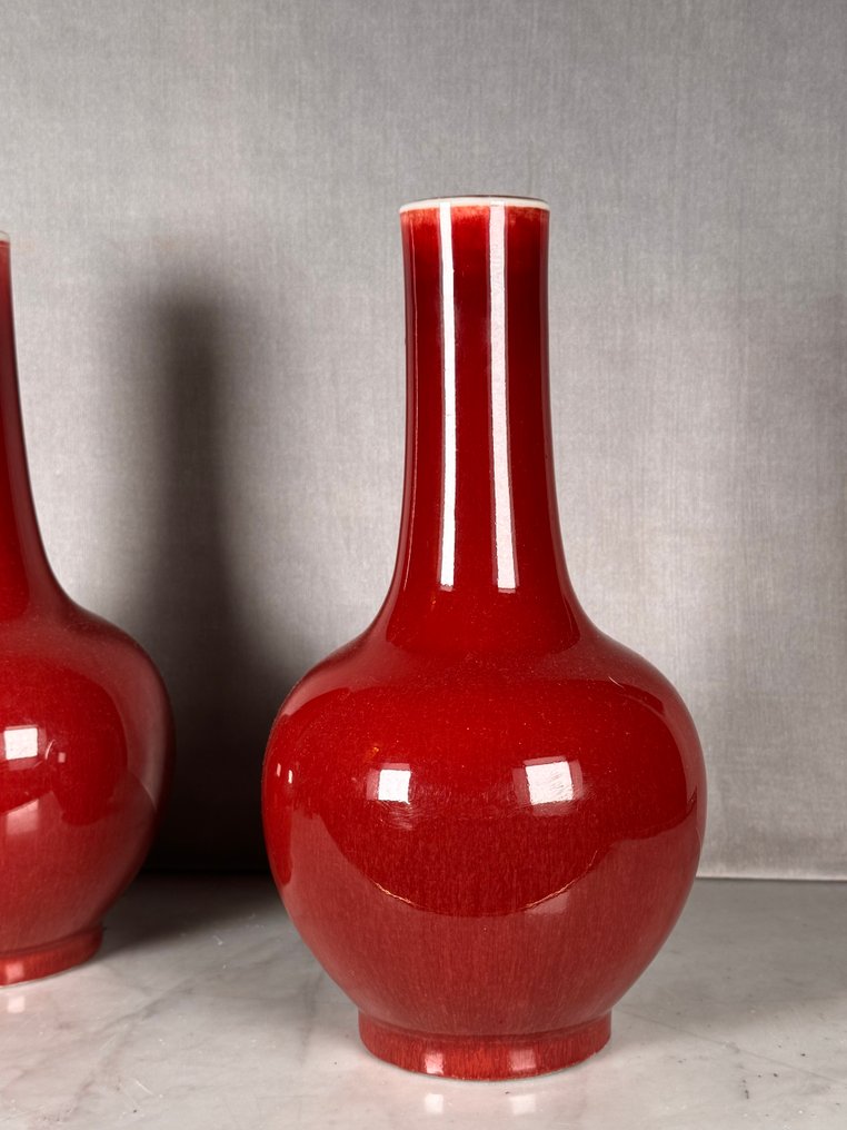 花瓶 - 瓷 - 中国 - Republic period (1912-1949) - 一对 flambé 花瓶 #3.2