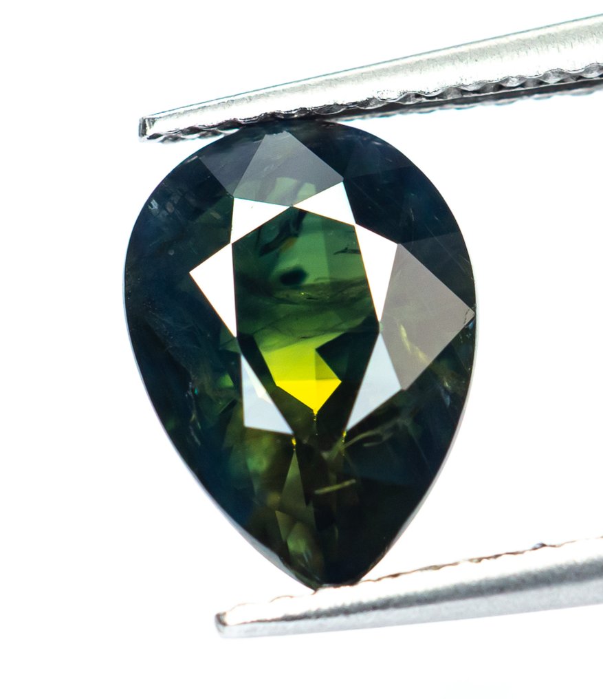 Sans prix de réserve Saphir - 3.04 ct - Bellerophon Gemlab - Vert bluâtre profond #2.1