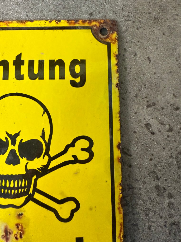 Προσοχή, νάρκες! - World War II - Εμαγιέ εικόνα - Σμάλτο, Μέταλλο #2.1