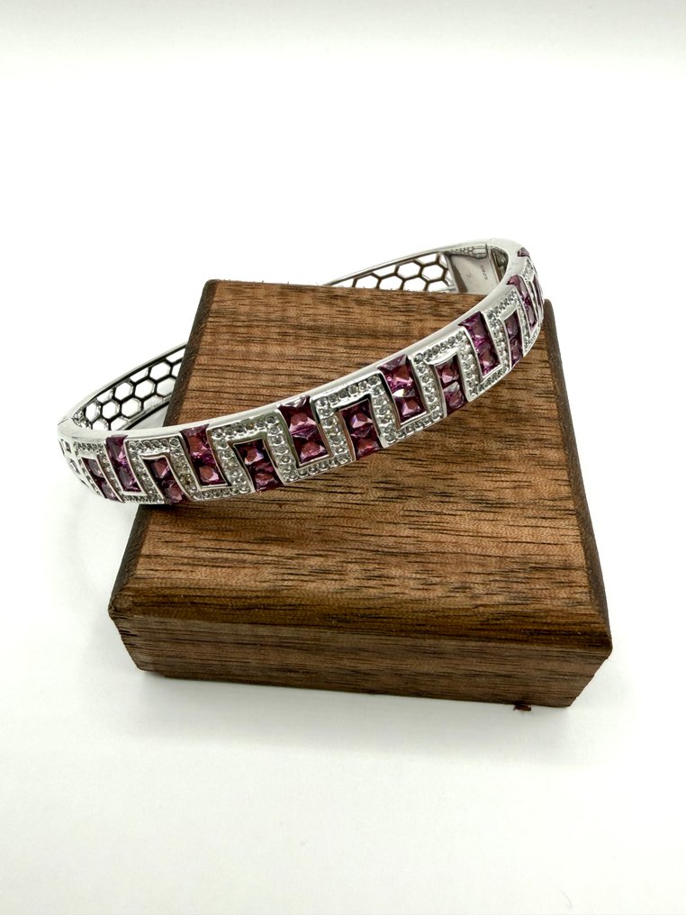 χωρίς τιμή ασφαλείας - Βραχιόλι Ασημί Γρανάτης - Zilver 925 #1.0