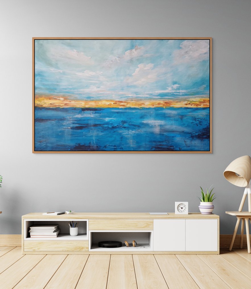 Irina Morisch - Where the ocean meets gold Nr.9   -  XXL- #1.0