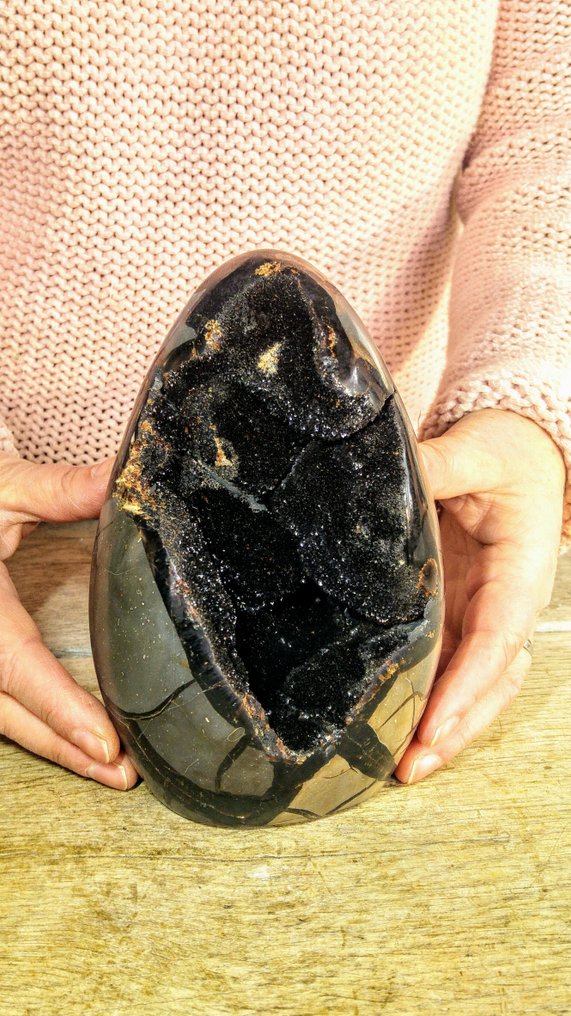 Massive  1,6 kg - Septarian - Egg Druse Cluster Freeform - Height: 17 cm - Width: 9 cm- 1965 g #1.0