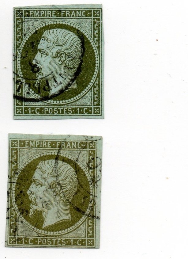 Γαλλία 1860 - Empire 1c ελιά/χαλκό - Yvert No 11 #3.2