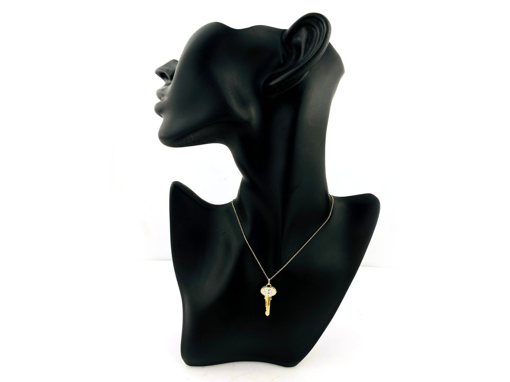 吊坠项链 - 14K包金 黄金 -  2.05ct. tw. 钻石 (实验室培育) #4.3