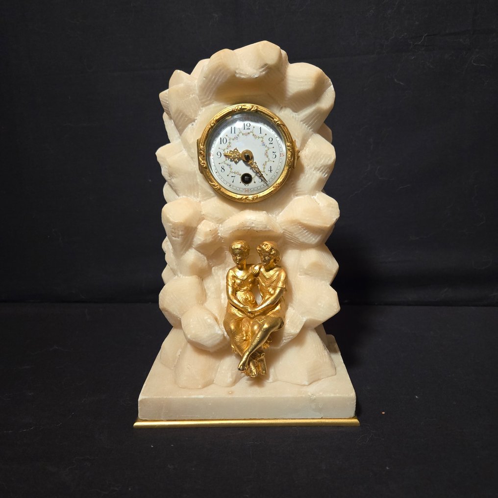 Table clock Louis XVI Style - Gilt bronze - Approximately 1880 - Rare Mini Pendulum #1.0