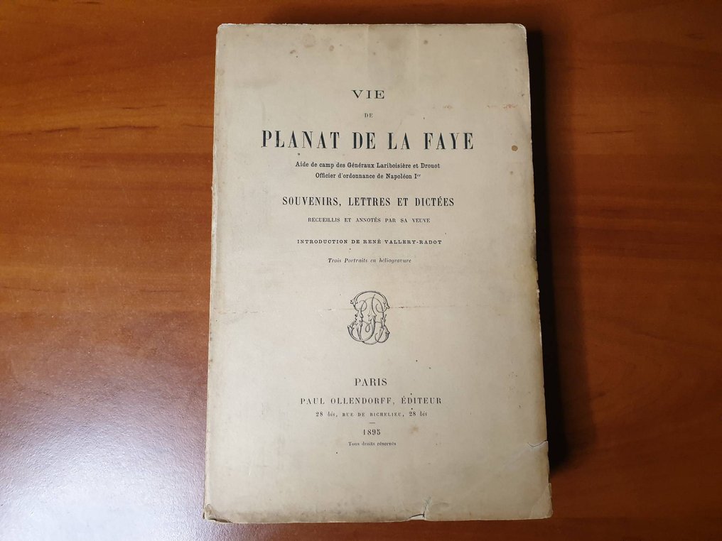 Planat de la Faye, Nicolas Louis - Vie de Planat de la Faye. Édition originale - 1895 #1.0