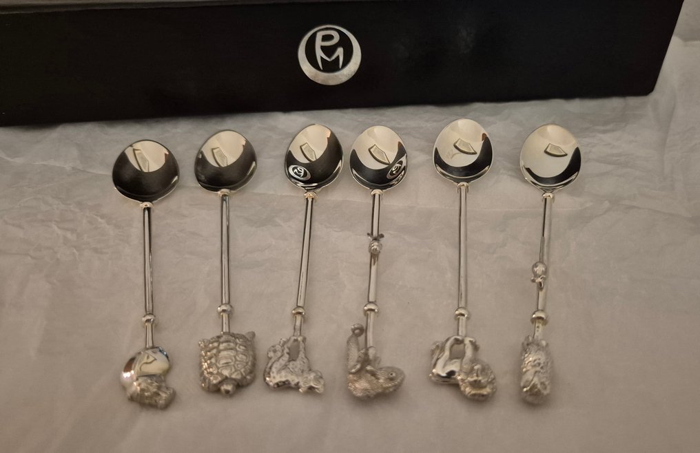 Κουτάλι καφέ (6) - Ασημί - Patrick Mavros Ασήμι #4.3