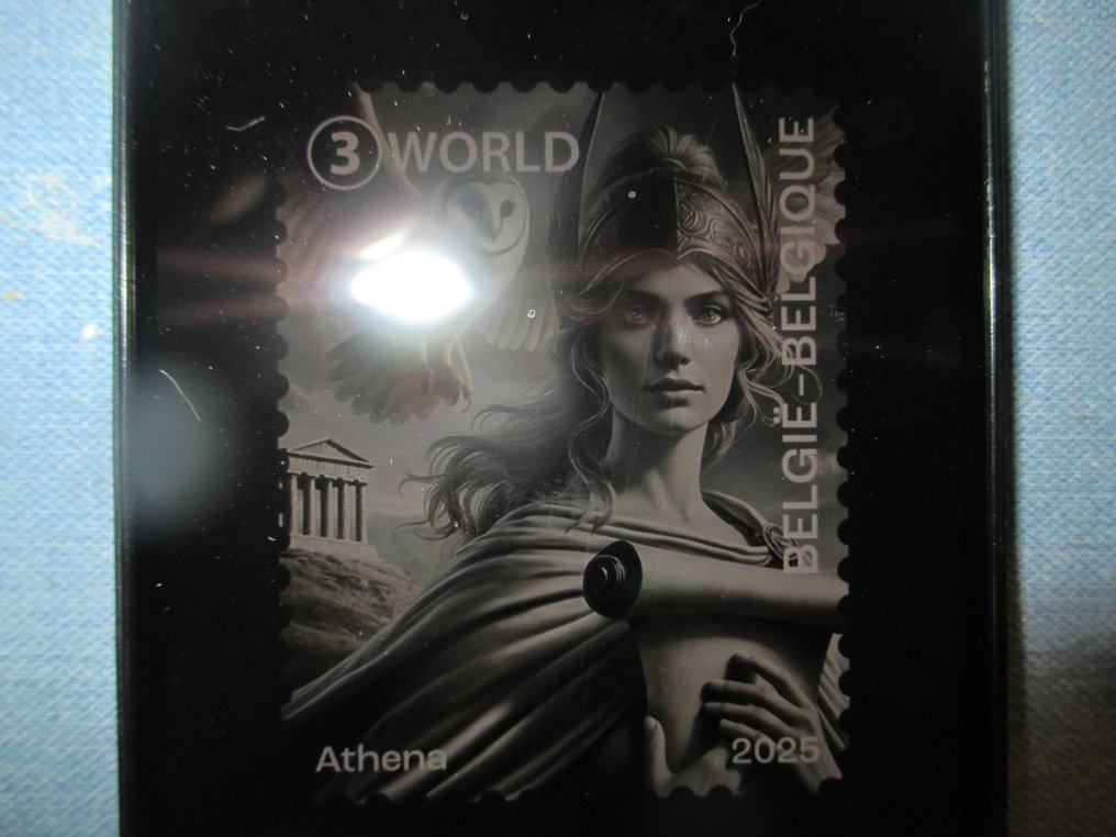 Belgique 2025 - Belgique 4 Cryptozegels colorés en jaune, bleu, vert et noir. #4.3