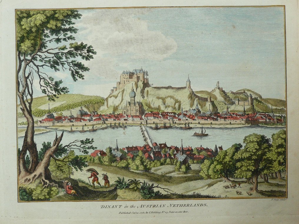 Belgium - Dinant; anonimous - Dinant in the Austrian Netherlands - 1701-1720 #1.0