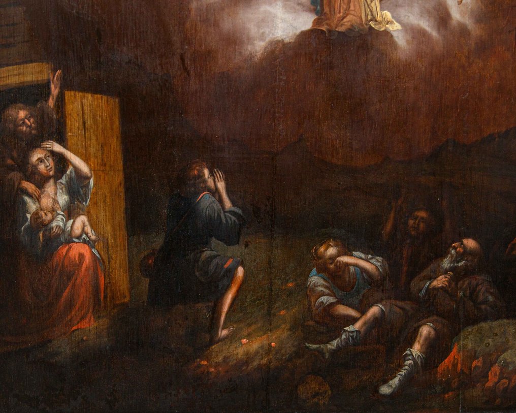 Scuola fiamminga (XVIII) - L'apparizione dell'angelo ai pastori #4.3