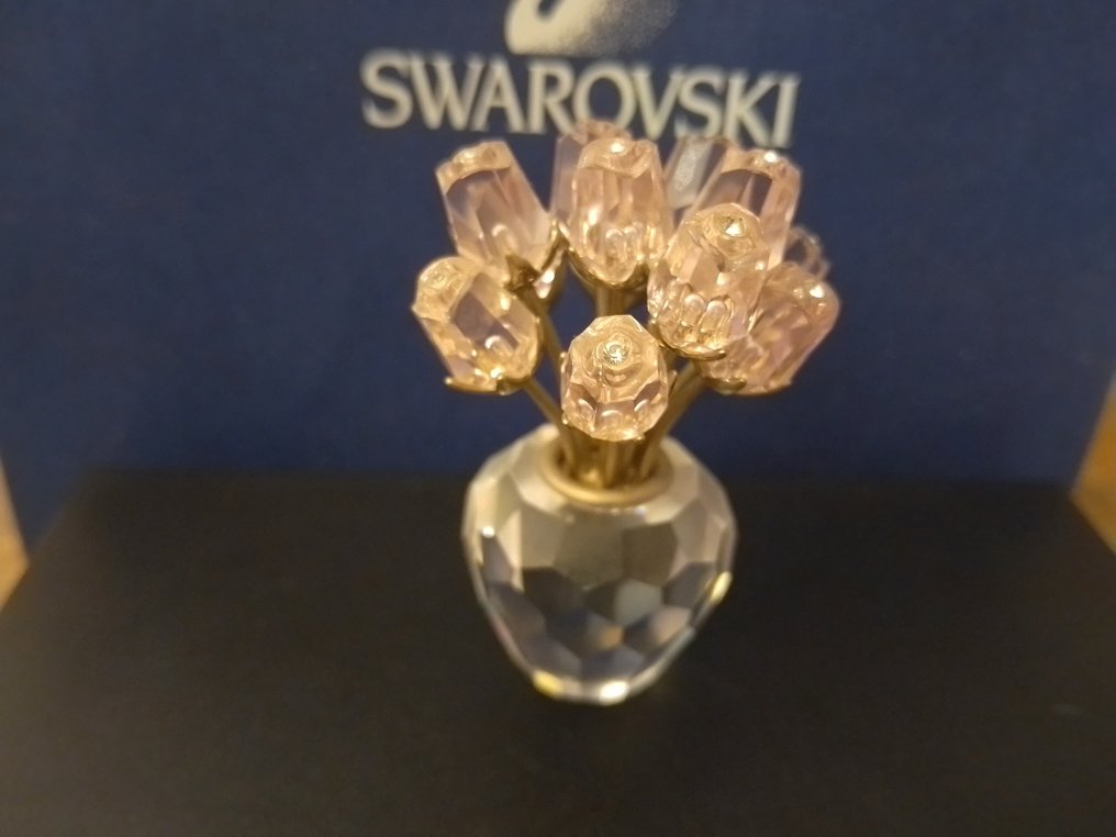 Swarovski - Szobrocska - Dozen Pink Roses - 628343 - Box + Certificate - Kristály #4.3