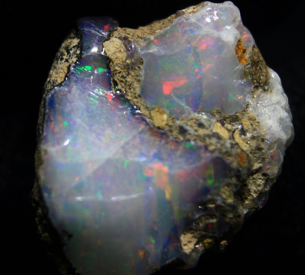 Ct. 20.30 埃塞俄比亚欧泊 粗糙 - 高度: 25 mm - 宽度: 22 mm- 4.06 g #3.2