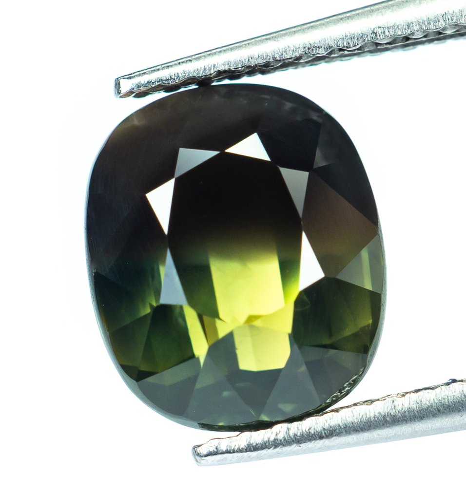 沒有保留價 藍寶石  - 4.32 ct - Bellerophon Gemlab - 偏黄的绿色 #2.1