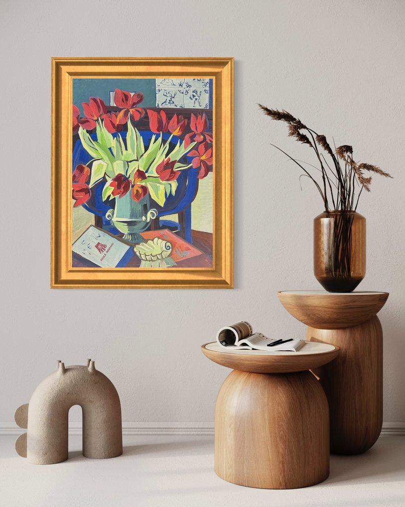 Paule Ingrand (1910-1997) - Grande composition florale Art déco #2.1
