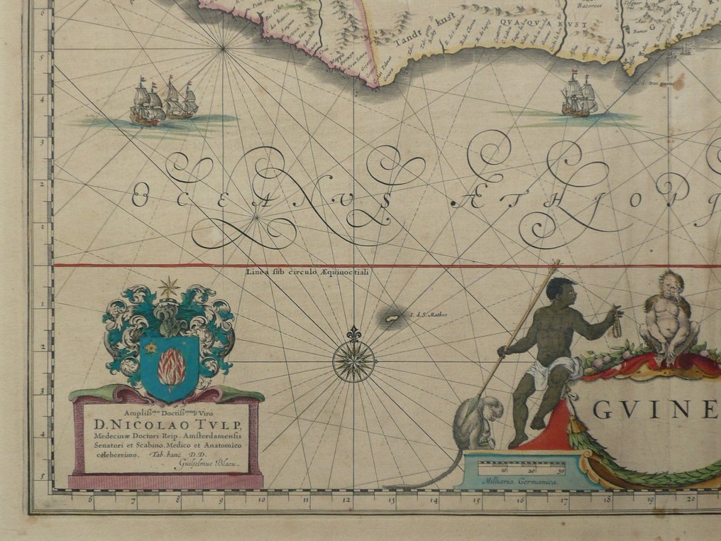 Afryka - Zatoka Gwinejska; Joan Blaeu - Guinea - 1661-1680 #4.3