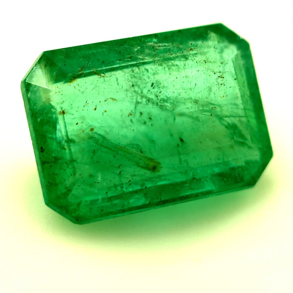 χωρίς τιμή ασφαλείας - 1 pcs Πράσινο Σμαράγδι - 2.35 ct - International Gemological Institute (IGI) - Φυσικό σμαράγδι #1.0