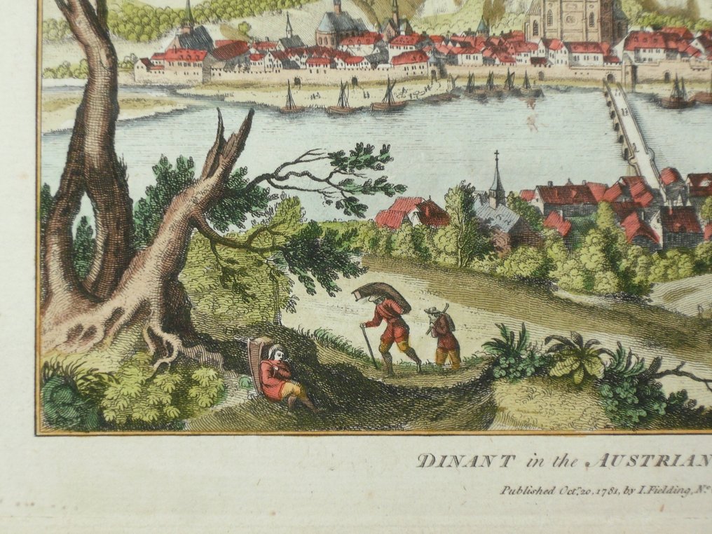 Belgium - Dinant; anonimous - Dinant in the Austrian Netherlands - 1701-1720 #4.3