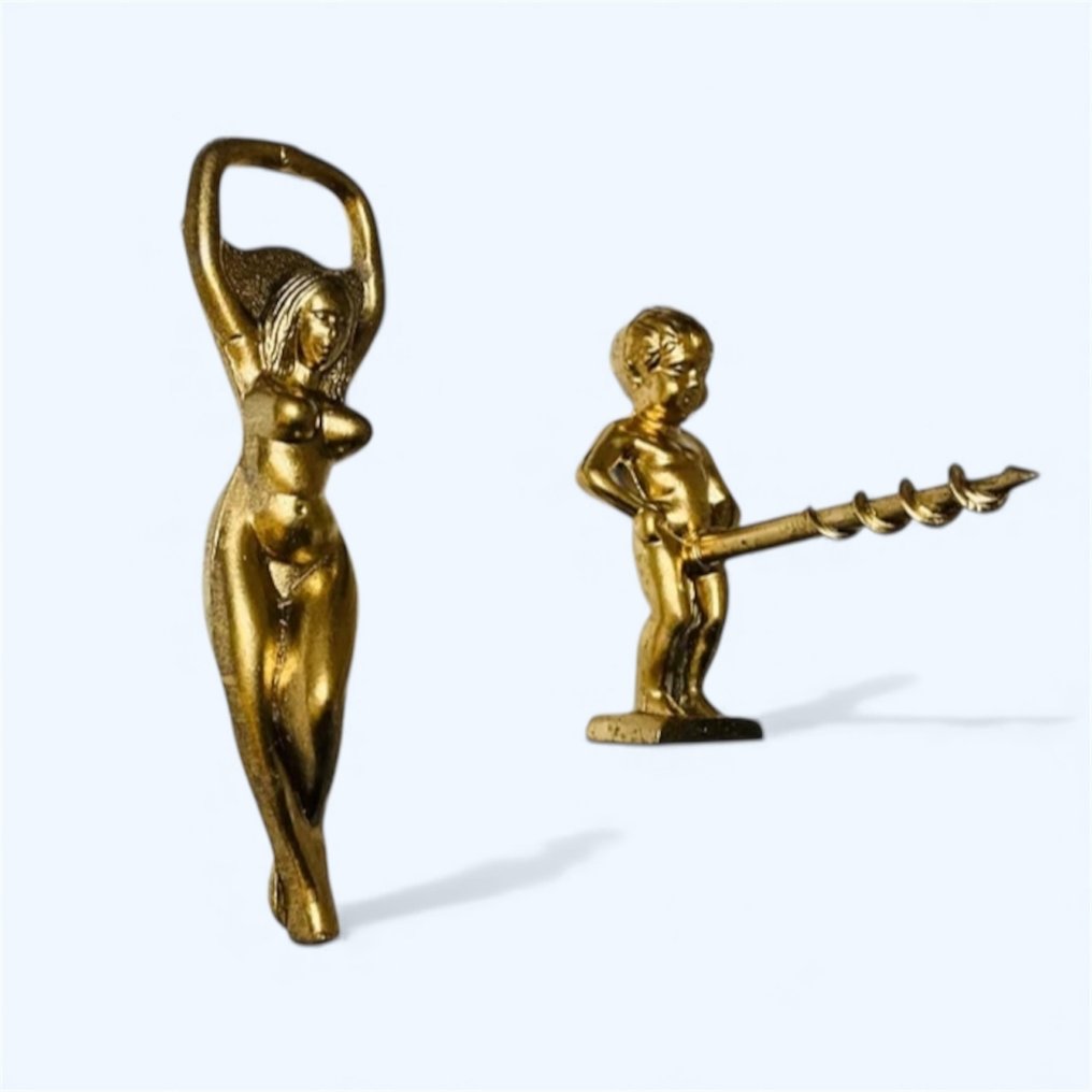 瓶起子 (2) - 镀金黄铜 - 女士与天使 #1.0