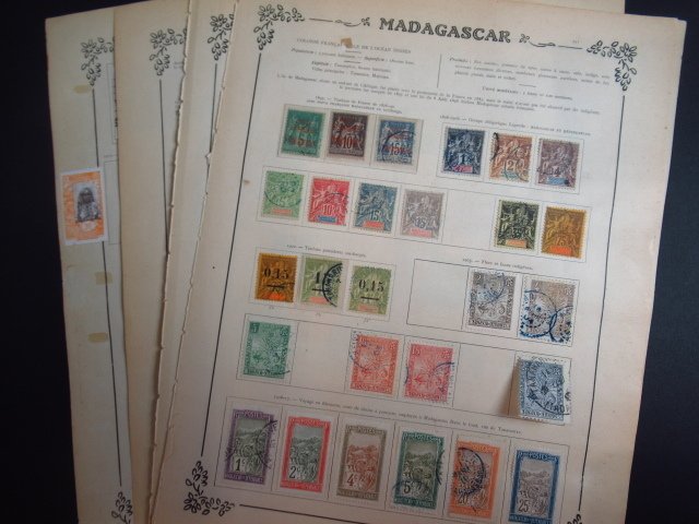 Franse kolonie  - gevorderde postzegelcollectie #1.0