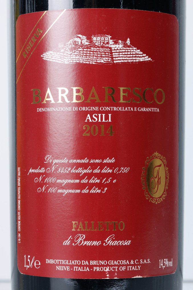 2014 Bruno Giacosa, Asili - 芭芭萊斯科 DOCG, Riserva - 1 馬格南瓶(1.5公升) #2.1