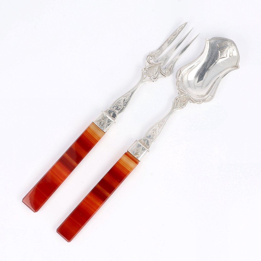 J.M. van Kempen - Gember couvert - Servizio di posate (2) - .833 argento #1.0