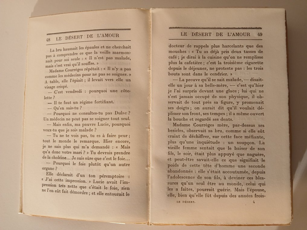 François Mauriac - Le Désert de l'Amour [exemplaire sur Hollande numéroté] - 1925 #3.2