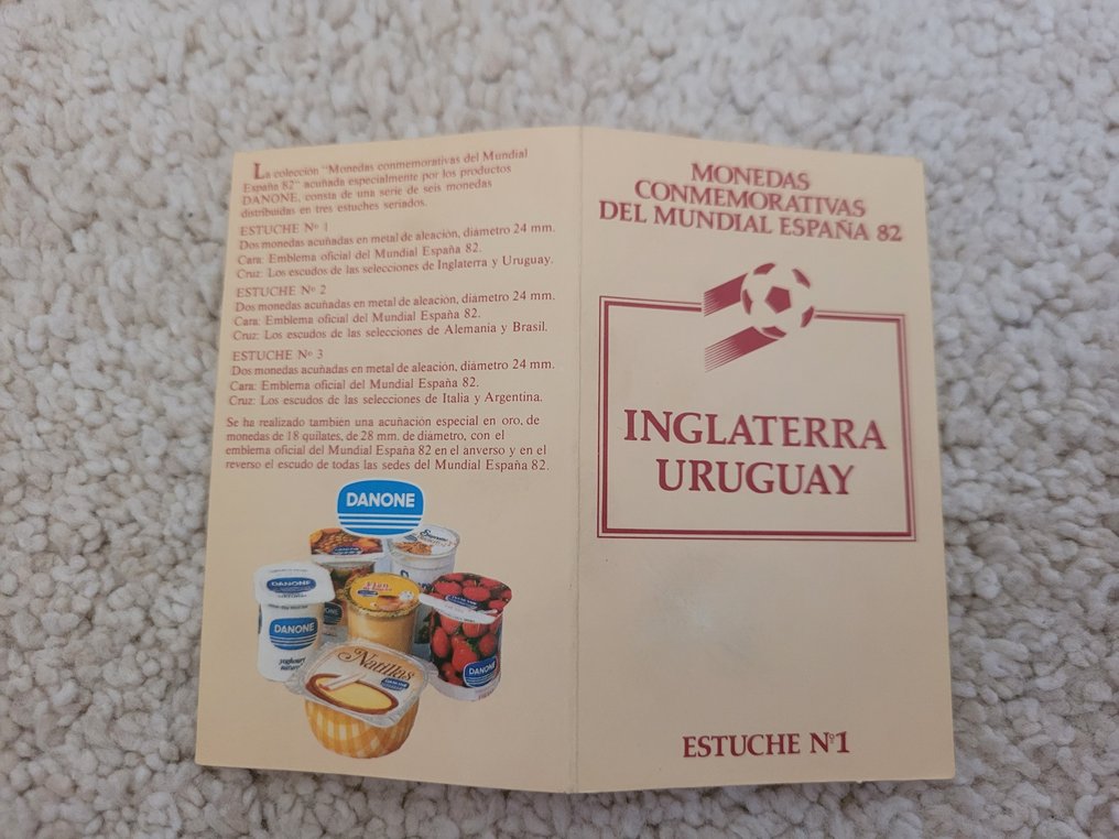 世界足球锦标赛 - 西班牙82年纪念币/英格兰/乌拉圭  #3.2