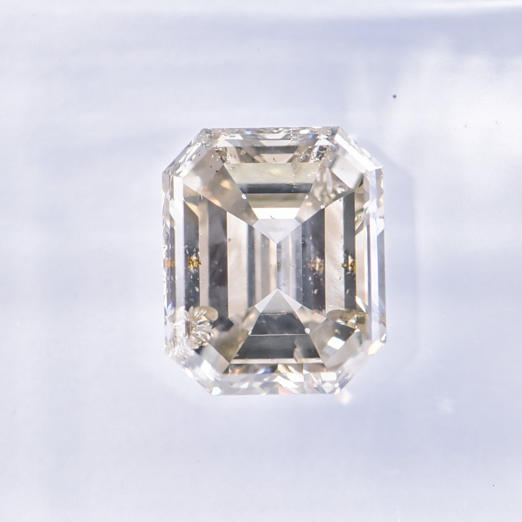No Reserve Price - 1 pcs Diamond  (Natural coloured)  - 1.51 ct - Emerald - Fancy Greenish, Greyish Yellow - SI2 - International Gemological Institute (IGI) - VG VG #1.0
