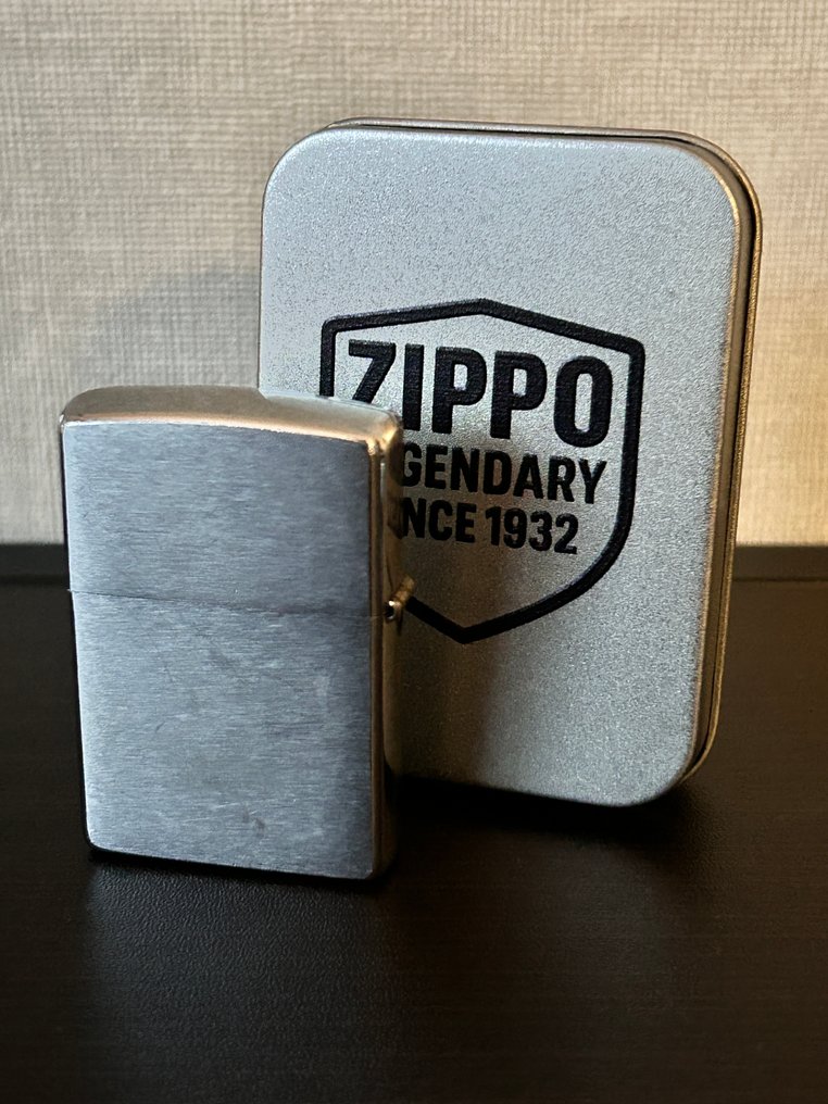 Zippo - I06-Brushed silver colour- Zippo - Sem preço de reserva - Isqueiro - Aço #4.3