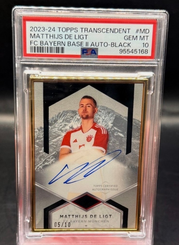2023/24 Topps Transcendent Matthijs de Ligt #MD Κάρτα με αυτόγραφο, Σειριακή κάρτα - PSA 10 - 1 Graded card #2.1