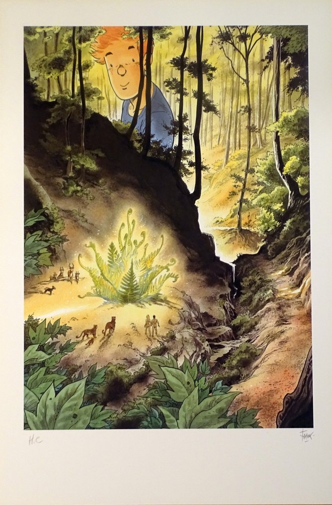 Frank Pé - 1 Offset Print - Broussaille - La forêt #1.0
