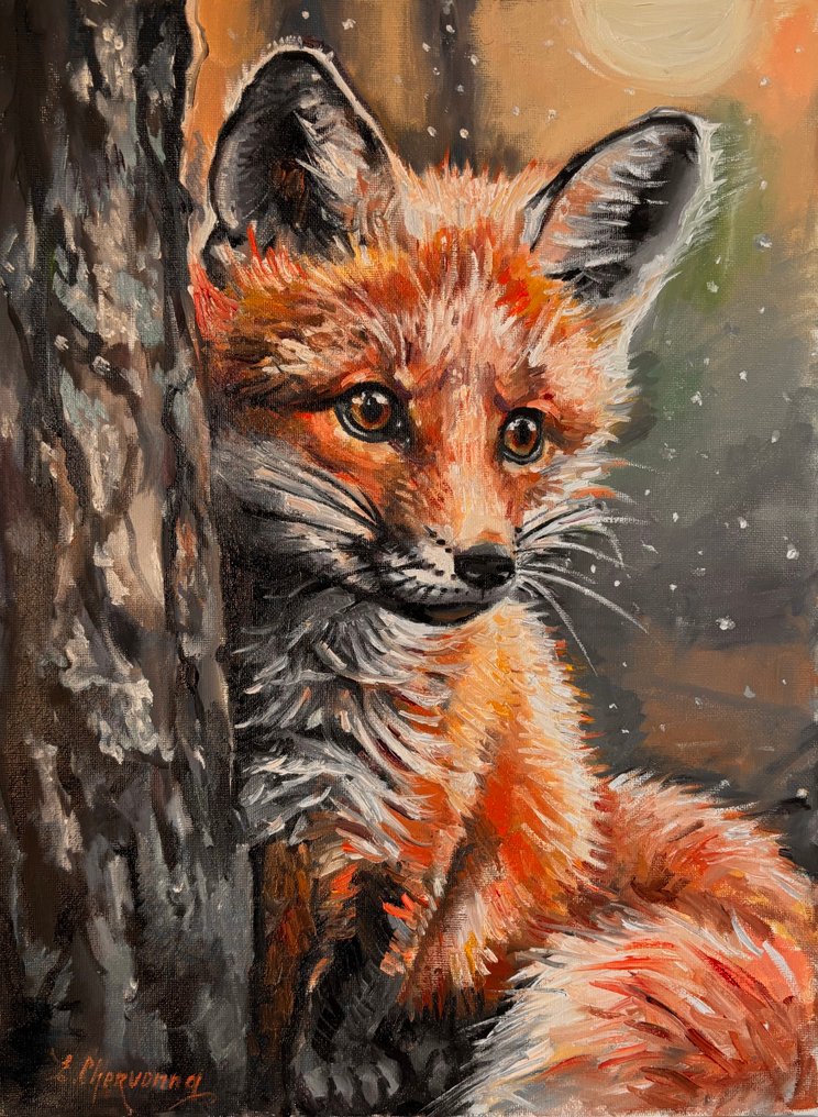 Eugenie Chervonna - Petit renard dans la forêt #1.0