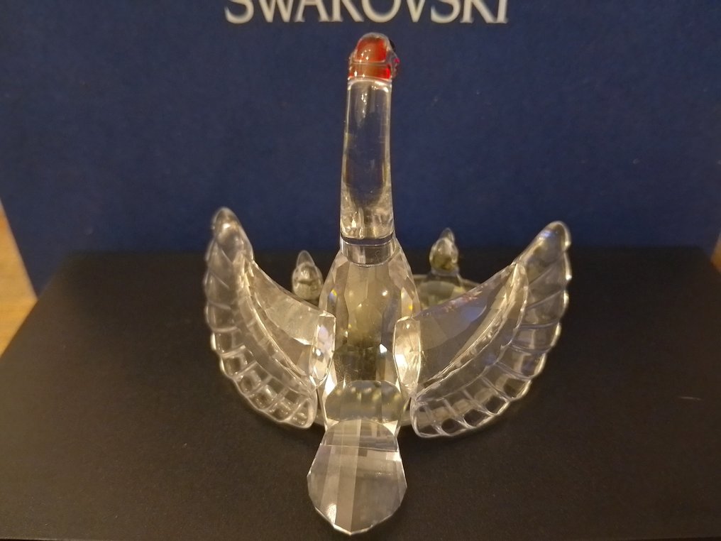 Swarovski - 雕像 - Swan family - 243373 - Box + Certificate - 水晶 #4.3
