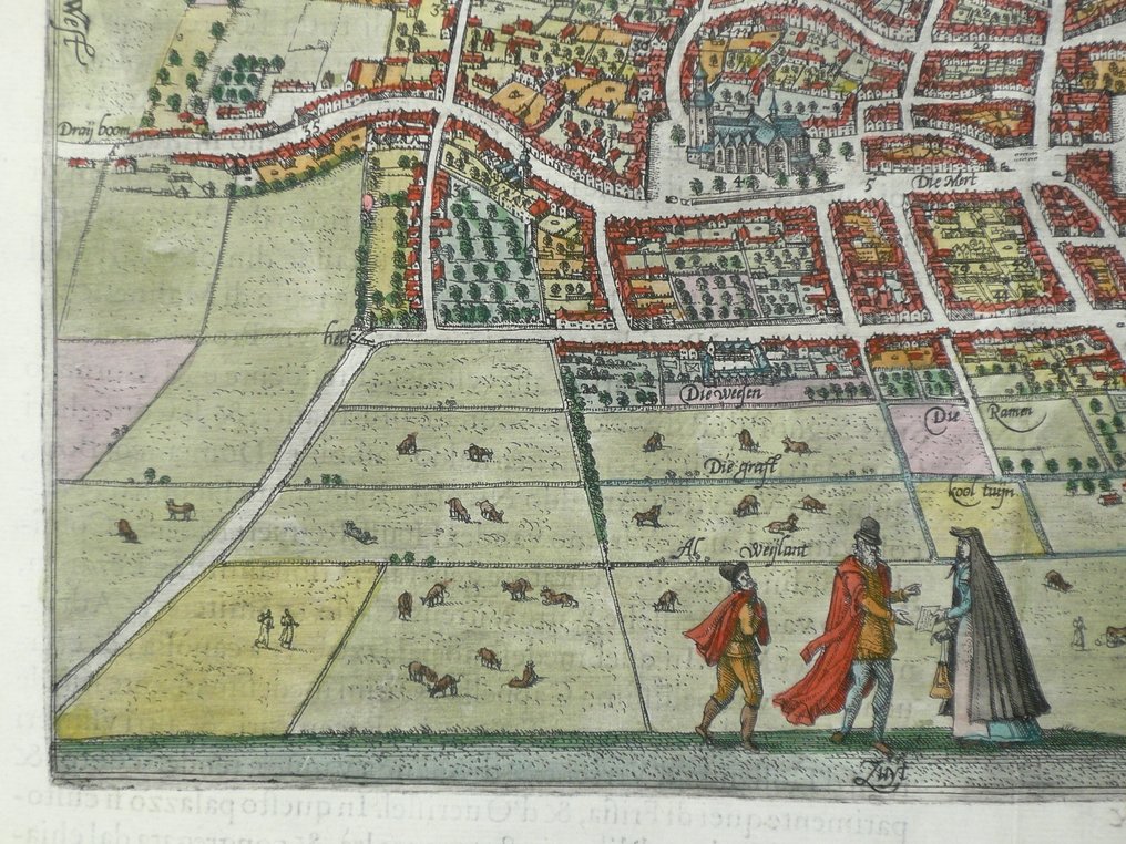 荷蘭 - 海牙; Lodovico Guicciardini - Gravenhaghe, T'hoff van Hollant - 1581 #4.3