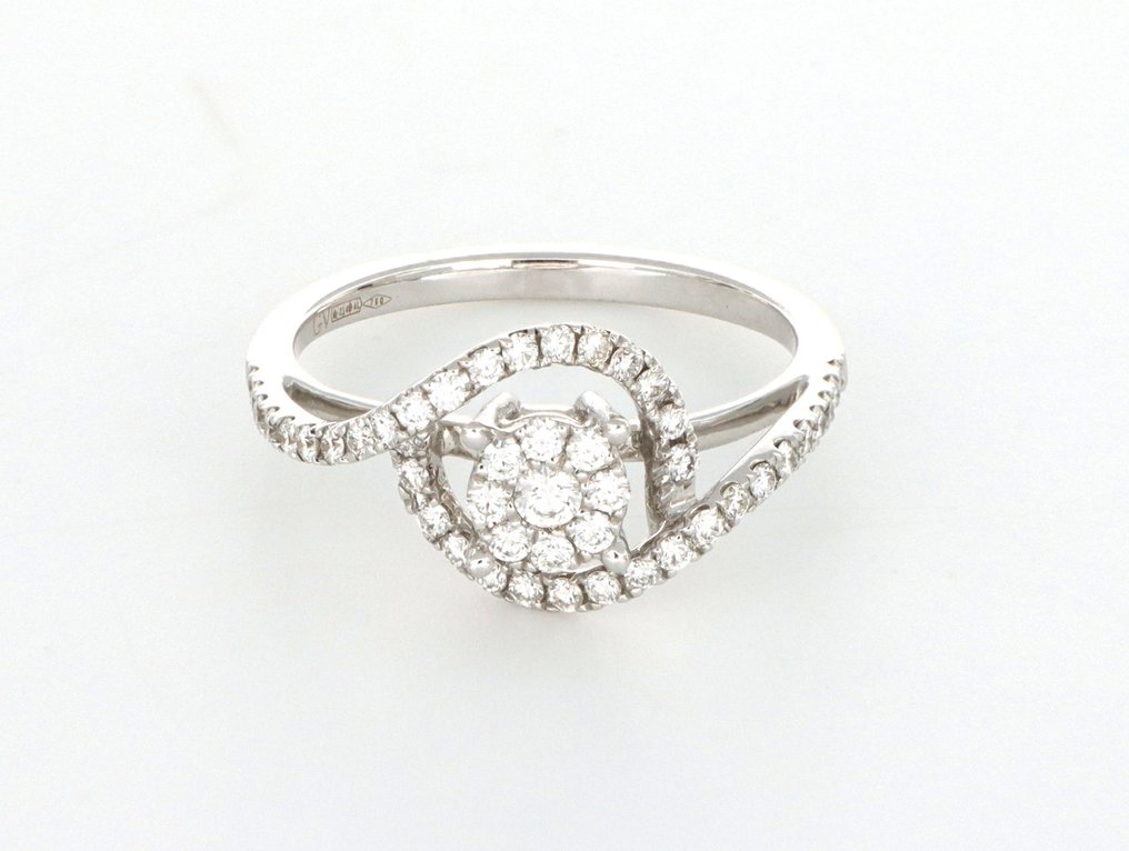 没有保留价 - Giorgio Visconti - 戒指 - 18K包金 白金 - 0.55ct. tw. 钻石 (天然) #4.3