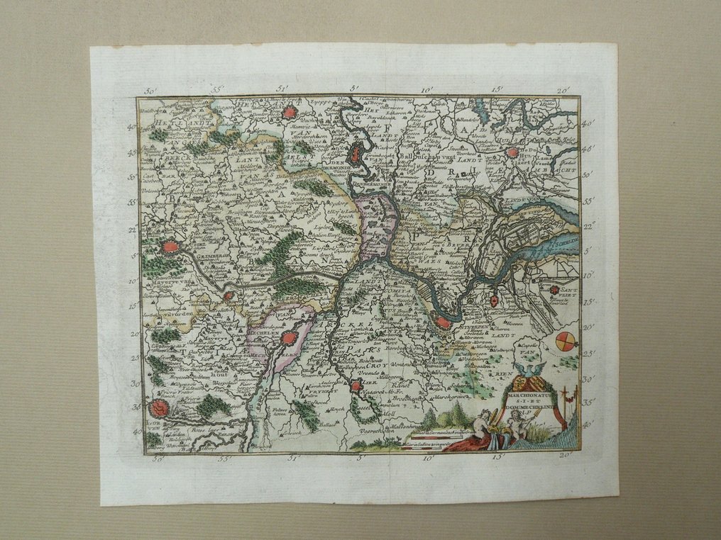 Belgium - Mechelen, Antwerpen, Brussel; J. Harrewijn / J. Peeters - Marchionatus S.I. et Dom: Mechelini - 1681-1700 #1.0